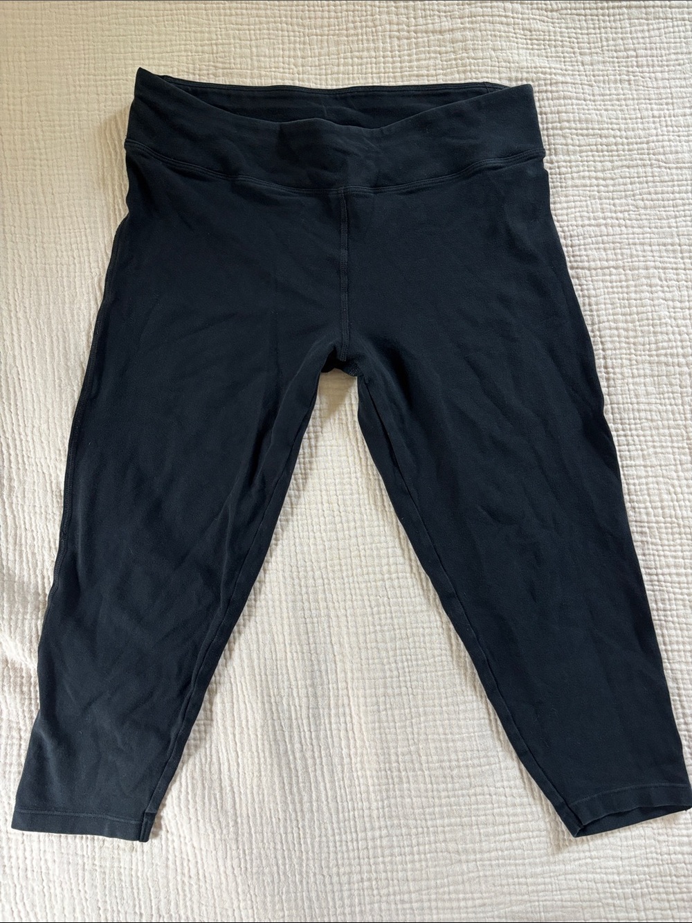 ASOS 4505 Black Stretch Capri Leggings size 12